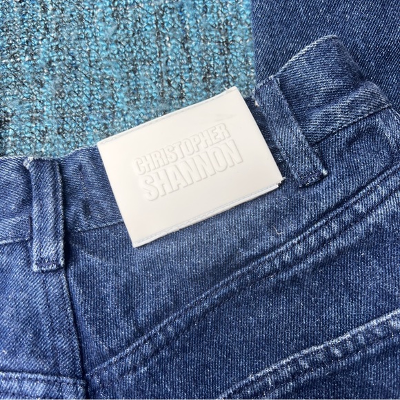 Christopher Shannon Colorblock Denim Jeans Street Wear - Picture 4 of 9